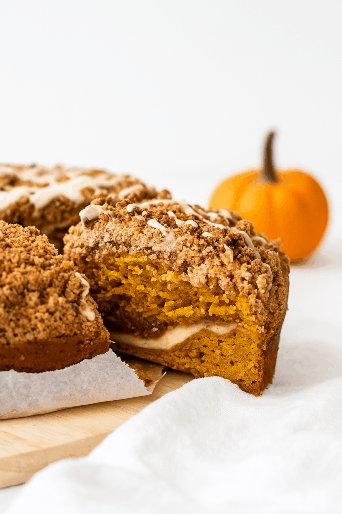 Pumpkin Crumb Cake with Glaze