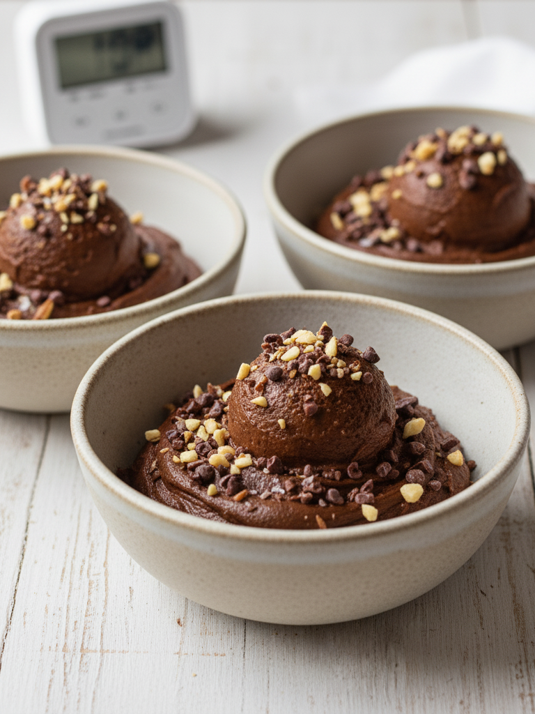 shot for your finished Low-Sugar Date-Sweetened Dark Chocolate Mousse