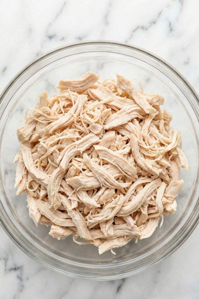 2 cups of cooked chicken breast neatly diced into small cubes that perfectly match the diameter of the sliced Persian cucumbers.